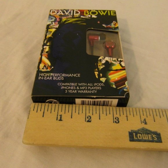 NEW DAVID BOWIE EAR BUD HEADPHONES NM 00439 - Picture 1 of 12